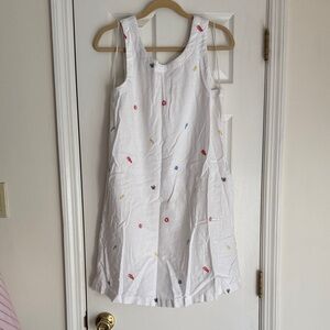 Embroidered Linen Dress